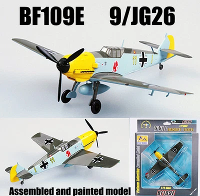 WWII German BF109 E 9 JG26 1940 aircraft 1/72 no diecast plane Easy model - Image 1 of 4