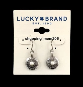 Lucky Brand Pearl Circle Drop Earrings - Picture 1 of 3