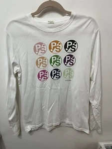 Paul Smith White T Shirt Long Sleeved Multi Logo Size Large - Picture 1 of 9