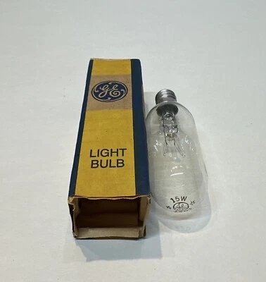 6 NEW GE 15watt 120v Clear Screw Base Light Lamp Bulb 15T8C - Image 1 of 3