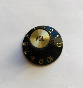 göldo Witch Hat Volume Knob, universal Poti-knopf schwarz/gold - Bild 1 von 1