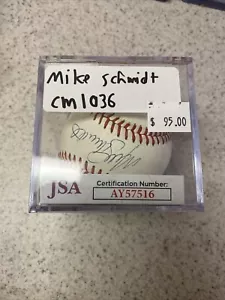 Pallone firmato Mike Schmidt Rawlings National League certificato JSA CM1036 - Foto 1 di 4