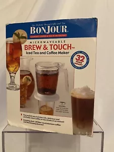 BonJour Microwaveable Brew & Touch Coffee Iced Tea Maker 32oz. NEW - Picture 1 of 10