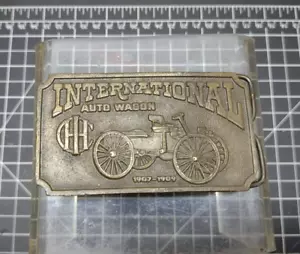 INTERNATIONAL HARVESTER Auto Wagon Vtg. Bergamot 1974 Belt Buckle - Picture 1 of 2