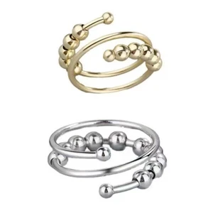 Anelli Di Meditazione Rotabili A 10 Palline Per Alleviare L'Ansia E Lo Stress - Foto 1 di 3