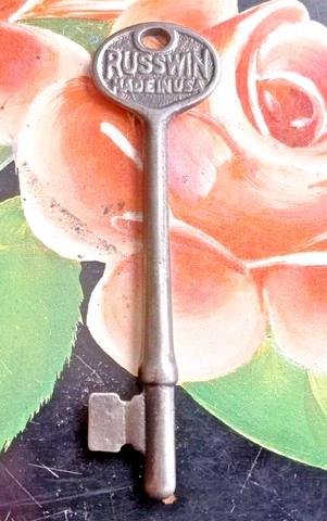 Russwin Antique Skeleton Russwin Embossed Steel Key #1 Cover