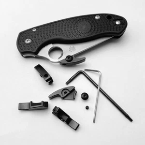 Cuchillo plegable de aluminio gancho de pulgar de apertura rápida 2 para 3 C10 C11 - Imagen 1 de 14