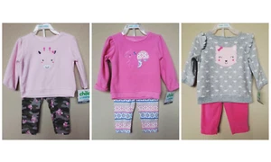 *NWT- CARTER'S - BABY GIRL'S 2-PC FLEECE OUTFIT SET - SIZE: 0-3M - 18M - Bild 1 von 7