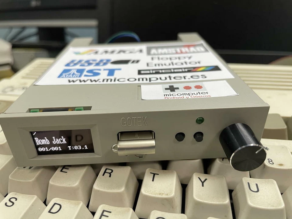 Émulateur USB Gotek, OLED Et Encodeur Rotatif D'Usine Amiga Atari Amstrad