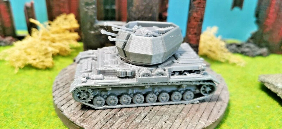 Semovente Antiaereo IV " Cacciatorpediniere 45 " Wehrmacht WW2 Modello Kit 1:87 - Immagine 1 di 4