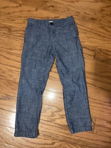 Boys Crazy 8 Denim Blue Jeans Lightweight Slacks Pants Adjustable Size 5 - Picture 1 of 9