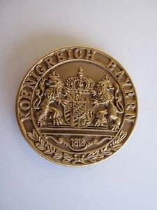 Königreich Bayern Wappen mit Löwen Pin 1818 Monarchie Kaiserreich WK1 WWI - Bild 1 von 1