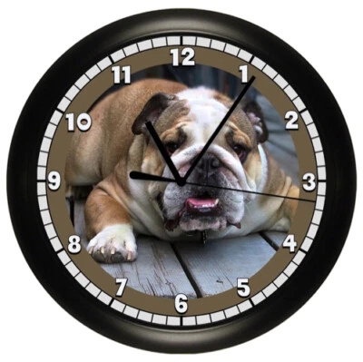 Personalized Clock - Bulldog, Dog, - Image 1 of 4
