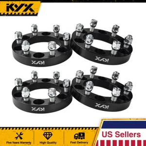 4pcs 1 Inch for Chevy GMC Wheel Spacers Adapters | 6x5.5 to 6x5.5 14x1.5 | 6 Lug - Picture 1 of 12