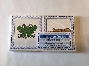 The Blue Series - Rhyming Words ( 30 Sets - Card Deck ) Montessori - Picture 1 of 5