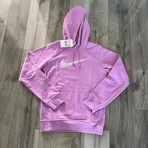 Nike Swoosh Mens Pullover Hoodie Top Sweatshirt Purple (xs xsmall) New - Picture 1 of 8