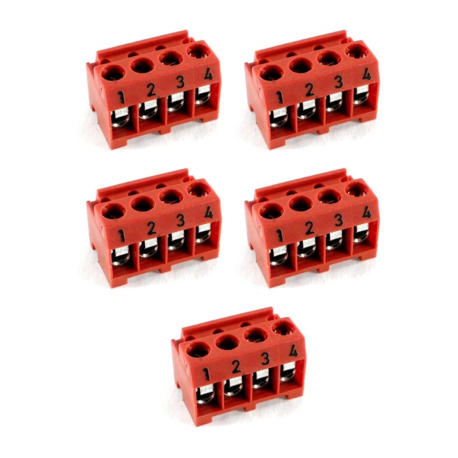 SWIMMING AROUND 5 PCS 4-Pin Red Terminal Bar Connector Replacement 6609 for Jandy AquaLink