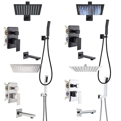 Bathtub Shower Faucet System with Shower Head Bathroom Shower Combo Set Mixer - Image 1 of 4