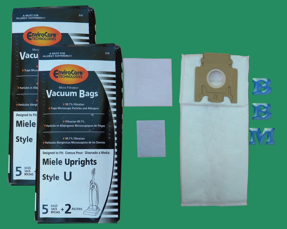 10 Miele U 07805130 HEPA Vacuum Bags + Filter 7282050 Jazz Salsa Calypso Cat Dog - Image 1 of 1