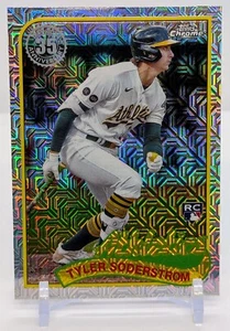2024 Topps Chrome TYLER SODERSTROM 35th Anniversary Mojo Refractor Rookie RC - Picture 1 of 2