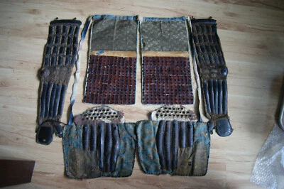 Original HAIDATE, SUNEATE and KOTE from Samurai armor from EDO period. - Image 1 of 4