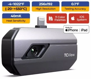 Cámara infrarroja de imágenes térmicas TOPDON 256x192 iOS alta resolución IR TC002 - Imagen 1 de 10