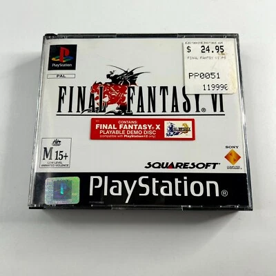 Final Fantasy VI - PlayStation (PS1, 1994 PAL) Complete CIB Free Postage VGC - Image 1 of 4