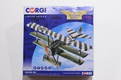 CORGI FOKKER DR1 LTN. HANS KIRSCHSTEIN JASTA 6 CAPPY 1918 SCALE 1:18 LIMITED EDI - Image 1 of 4