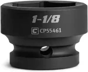 1-1/8 pollici Presa a percussione Stubby - 1/2 pollice Drive, 6 punti, SAE - Foto 1 di 7