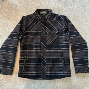 Neu mit Etikett Dakine Benny Jacke Herren Large schwarz braun kariert Flanell gesteppt - Bild 1 von 5