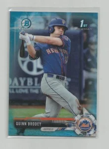 2017 Bowman Draft Cromo QUINN BRODEY Blu Cielo Rifrattore 038/399 - Foto 1 di 1