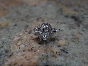 Gabbia perla cerniera argento sterling 925 contiene perline fino a 10 mm - Foto 1 di 2