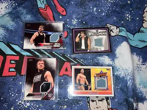 2014-16 WWE Topps Dean Ambrose Jon Moxley Death Riders Shirt and Mat Relic Cards - Picture 1 of 2