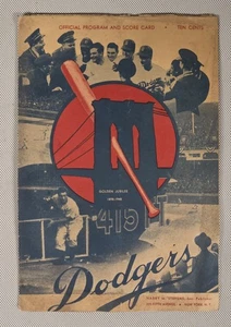 Dodgers Programm 1948. Ungeritzt. Brooklyn Vs Boston. Robinson’s 2nd Yr. Getragen - Bild 1 von 5