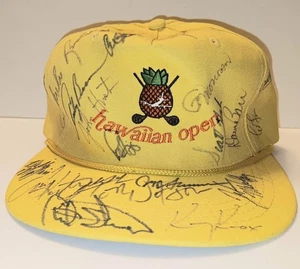 1991 Hawaiian Open Golf Tournament Hat Cap w/ 23 Signatures - Picture 1 of 1