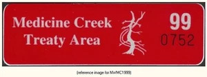 D2K Medicine Creek Indian Reservation Fishing Stamp 1999 - Picture 1 of 1