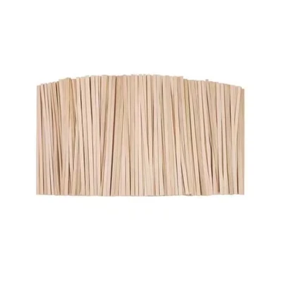 Palitos de café desechables de madera natural marrón de abedul ecológicos 5,5 I Foto 1 de 4