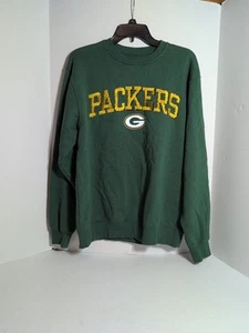 Team Apparel NFL Pullover Sweatshirt Green Bay Packers SzM Unique Logo Stich - Picture 1 of 14