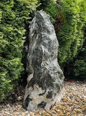 Quellstein Marmor Artik green 125cm Naturstein Gartenbrunnen Springbrunnen Set - Bild 1 von 4