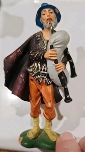 Vintage Fontanini Depose Bag Piper Shepard Figure 4." Nativity Decor Italy - Picture 1 of 8
