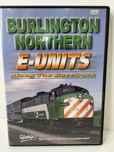 Burlington Northern E-Units Along the Racetrack - Pentrex Train Video DVD - Picture 1 of 10