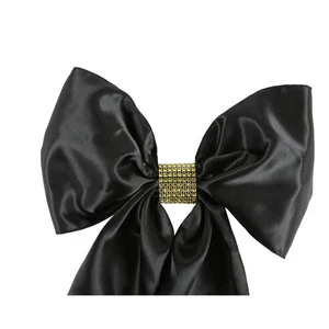25 Gold Rhinestone Bow Covers - 8 Row - wedding chair sash reusable - Picture 1 of 5