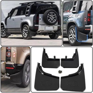 2x FRONT REAR MUD FLAPS MUDGUARDS Fits LAND ROVER DEFENDER L663 90 110 2020-2024 - Picture 1 of 14