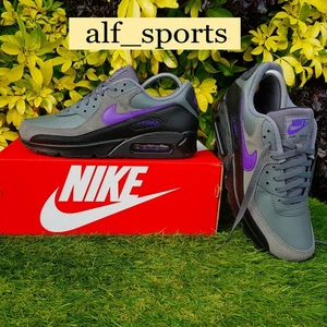 ❤️Neu mit Karton & Original Nike® Air Max 90 "Racing Pack Wild Grape" Turnschuhe UK Größe 8 - Bild 1 von 17