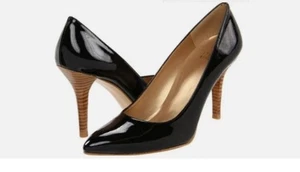Stuart Weitzman Women's Black Patent High Heel Pump Size 8.5 M - Picture 1 of 5