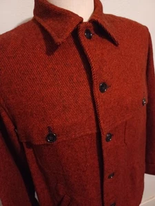 Bemidji Woolen Mills Red Mackinaw Coat Jacke Jagd Herren 44 Large Vintage USA - Bild 1 von 10