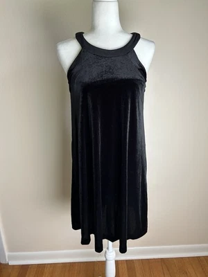 Vestido Vintage Betsey Johnson Terciopelo Negro Mujer 6 Gótico Coqueta Romántico Halter Foto 1 de 4