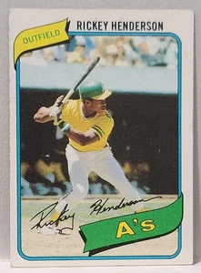 1980 Topps - Rickey Henderson #482 (RC) - Picture 1 of 7