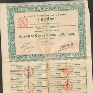 Journal "L'ACTION" (I) - Imagen 1 de 1