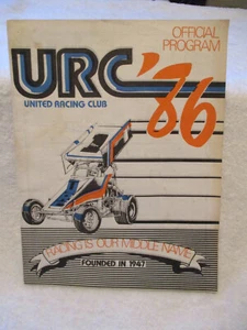 Sammlerstück ~ URC United Racing Club ~ Offizielles Programm '86 ~ Original - Bild 1 von 9